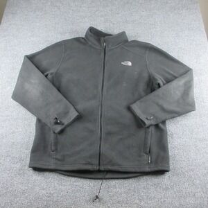 The North Face Jacket Mens XL Black Fleece Full Zip Outdoor Hiking‎ Trail